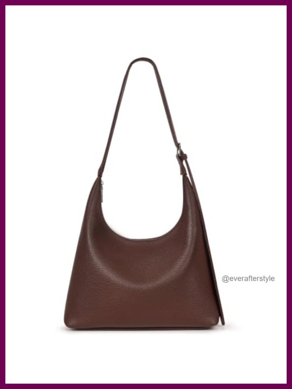 Small Slouchy Hobo Shoulder Bag Soft Vegan Leather Everyday Purse